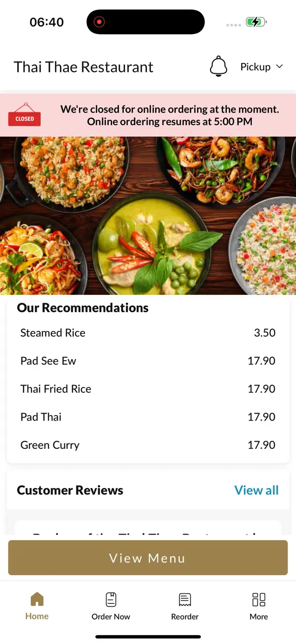 Screenshot #2 pour Thai Thae Restaurant