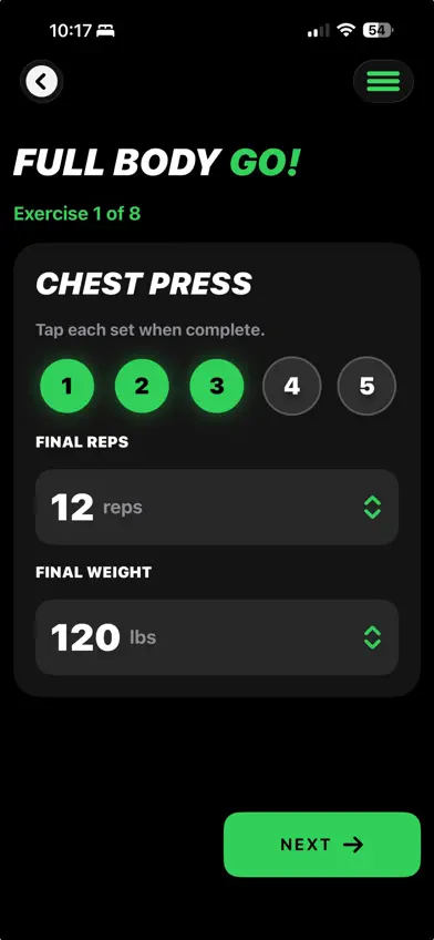 SETGO! Workout Tracker screenshot 3