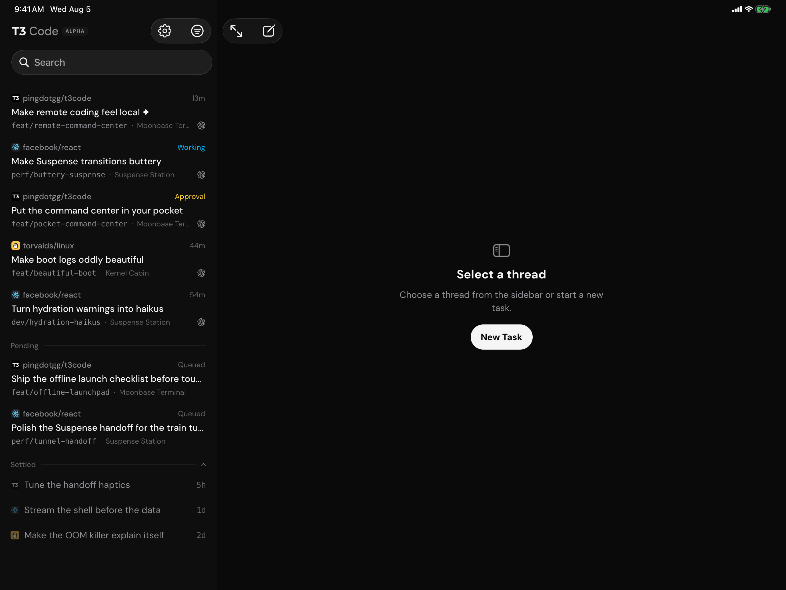 T3 Code - Remote Claude & more screenshot 6