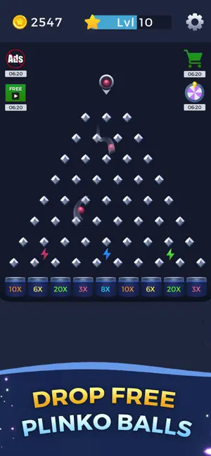 Lucky Plinko: Ball Drop Game screenshot 2