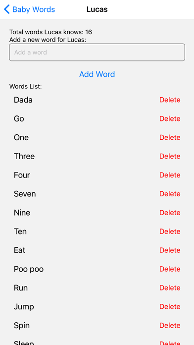Screenshot #3 pour Baby Word Log