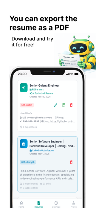 Hirefy: Resume Optimizer Screenshot 6 of 7