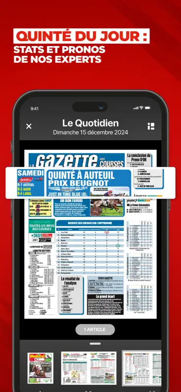 La Gazette des Courses: quinté screenshot 3 of 6