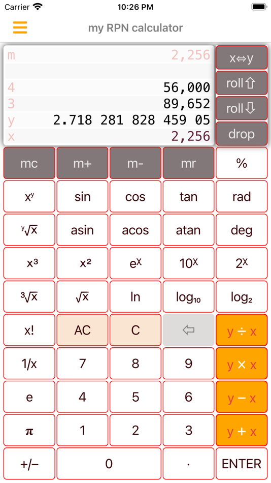 #6. My RPN Calculator (iOS) By: Ling Lin