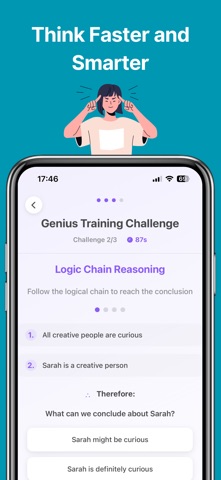 BrainFit Logic Puzzles & Focus screenshot