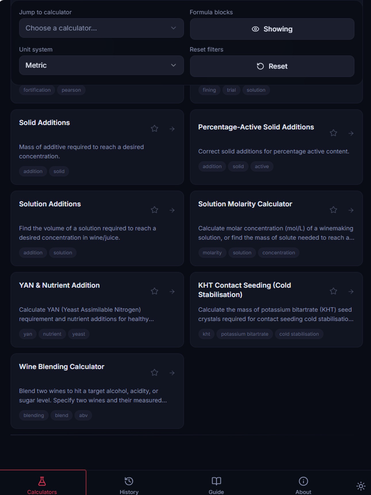 Screenshot 12 of Vintner Calculator Hub