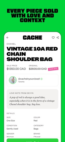 Cache: Influencer Resale Screenshot 6 of 8