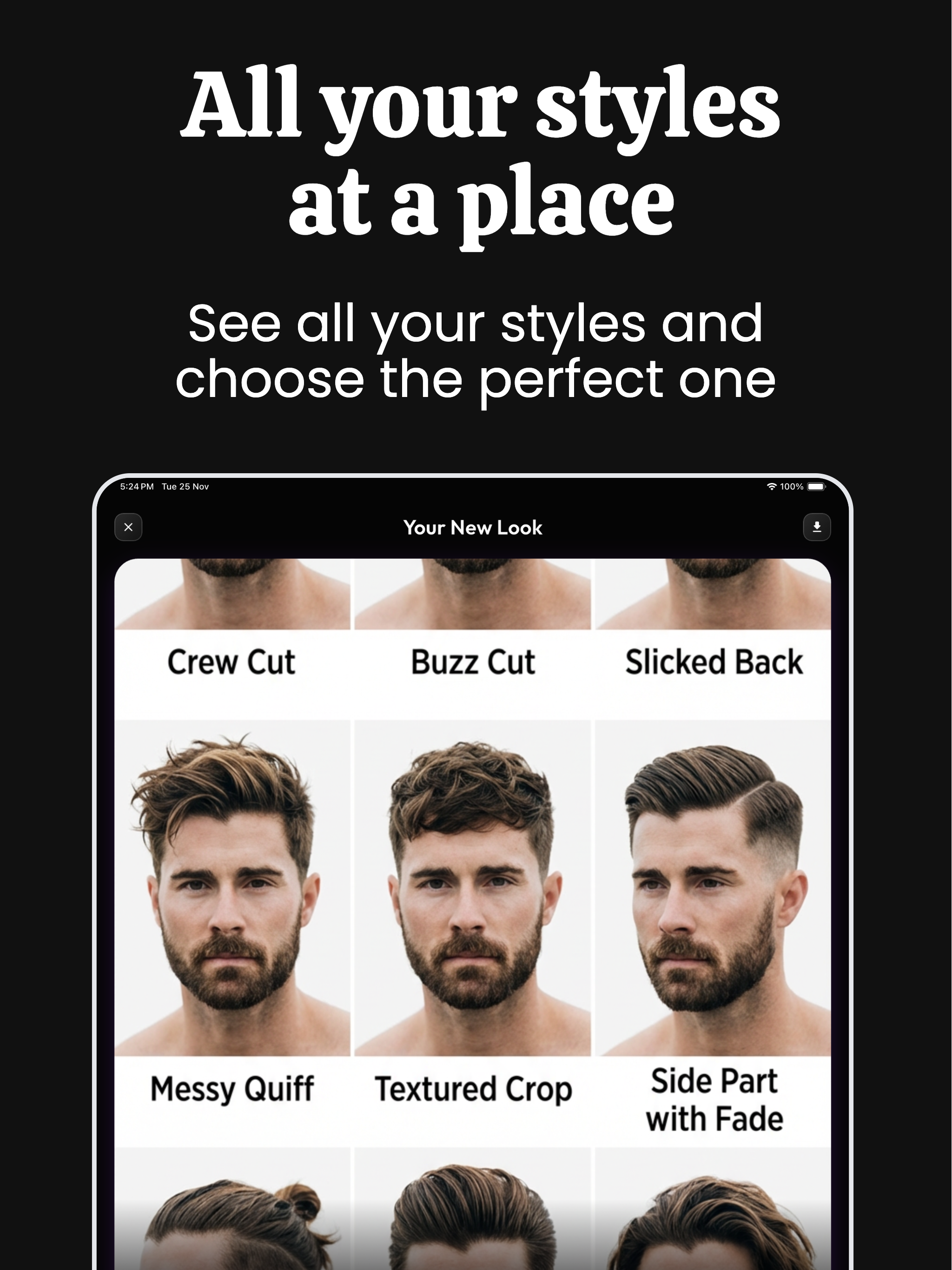 AI Hairstyle and Beard Try-on