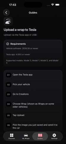 Wraps for Tesla Screenshot 7 of 7