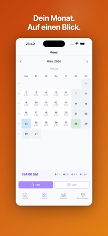 Taime - Schichtkalender screenshot