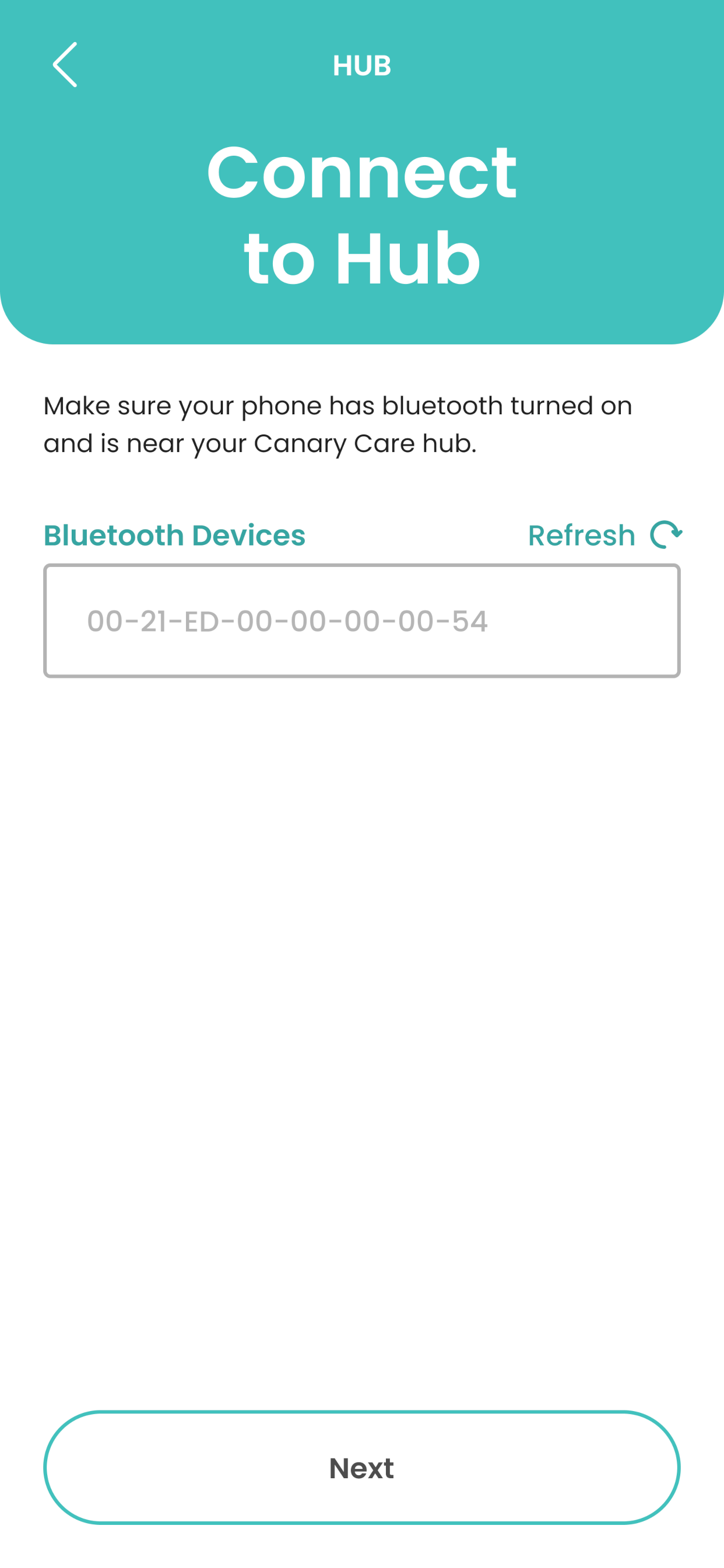 Canary Care Setup