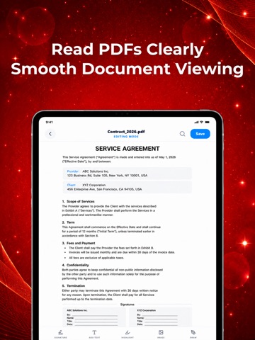 PDF Reader: Edit & OCR Scan iPad screenshot
