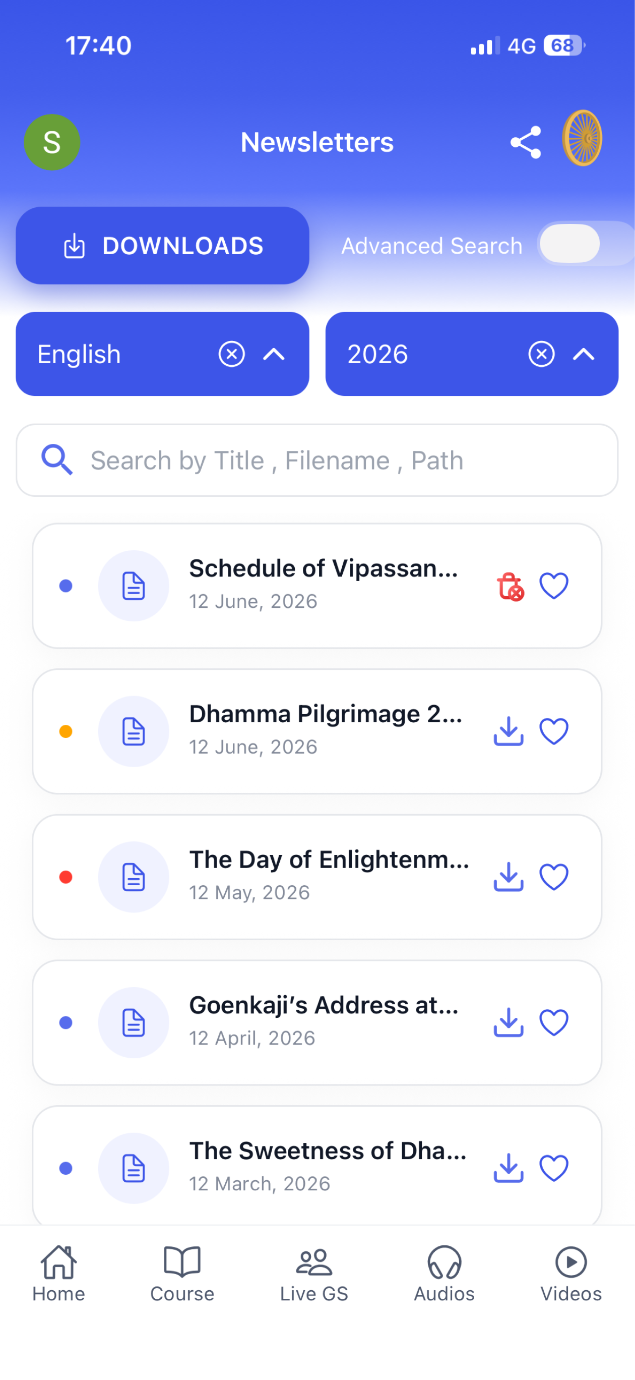 VipassanaMeditation VRI screenshot 3