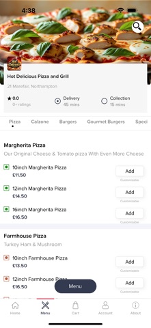 Hot Delicious Pizza and Grill screenshot