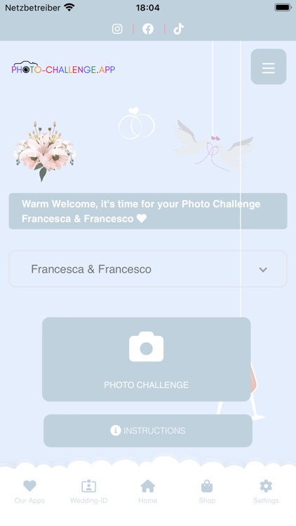 Hochzeit Photo-Challenge