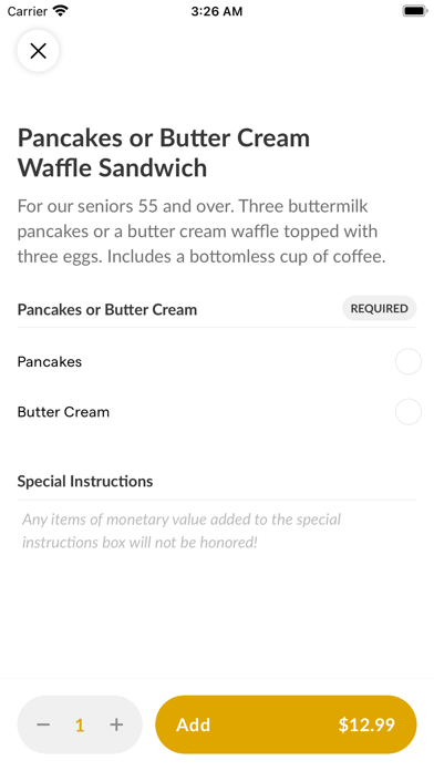 Golden Nugget Pancake iPhone screenshot 4 - Food & Drink app