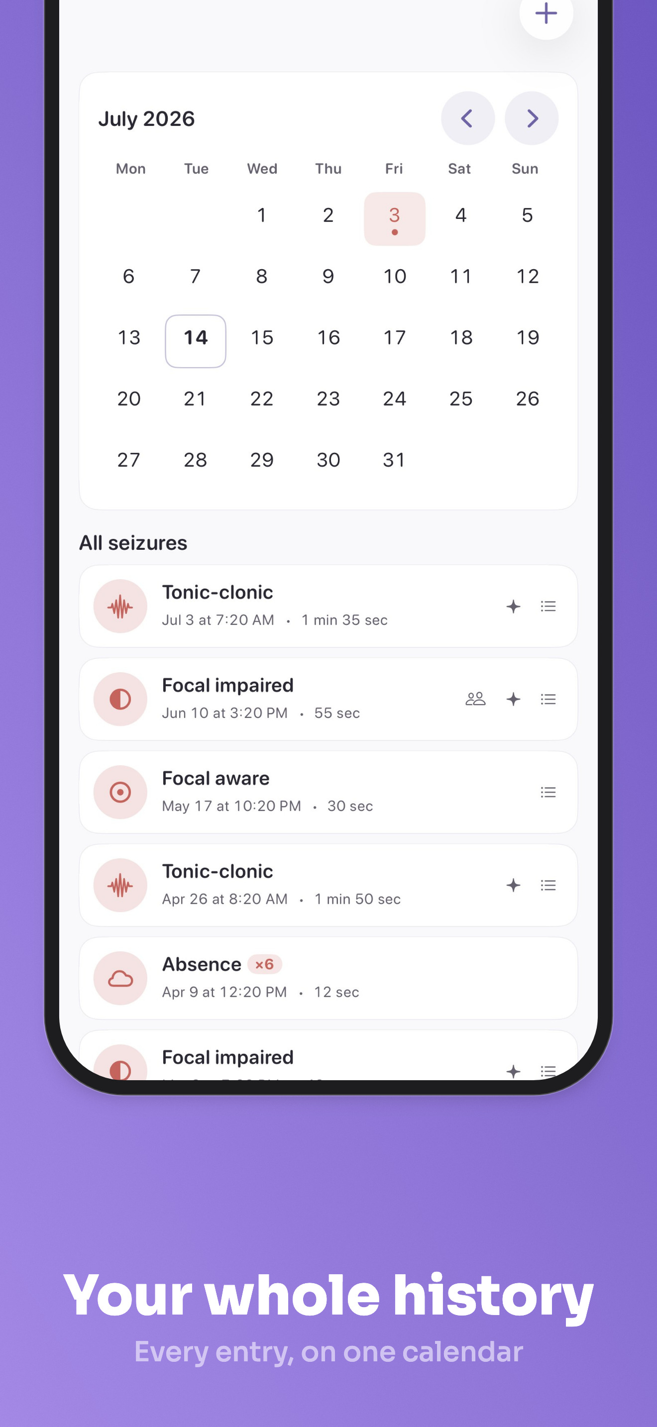 Seizly: Seizure Diary screenshot 7