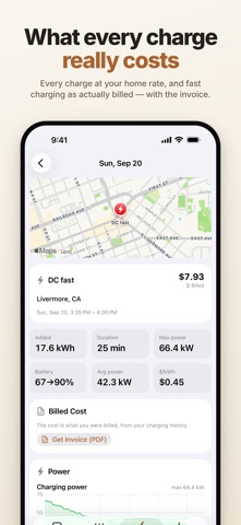 Amp: Tesla Costs & Mileage Log screenshot 2