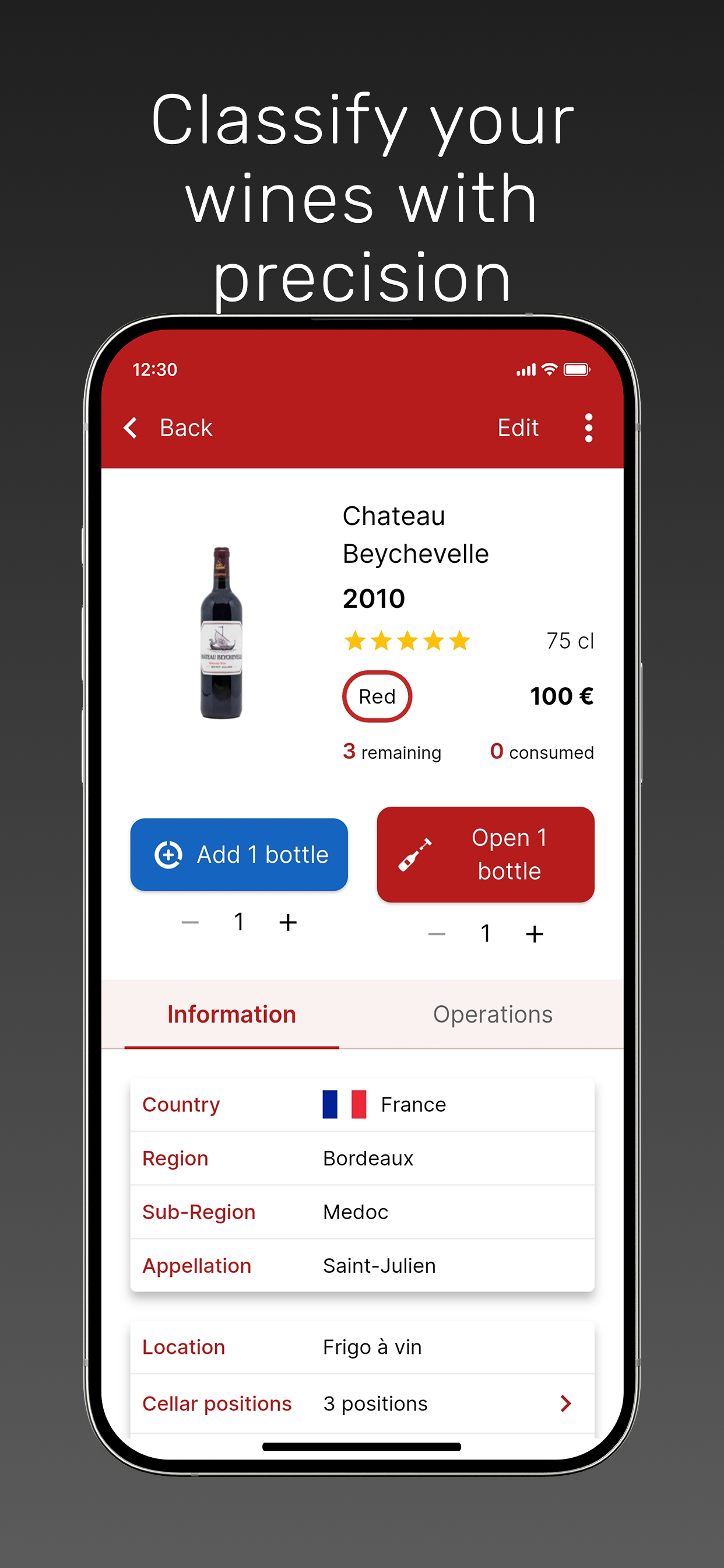 My wines cellar screenshot 3