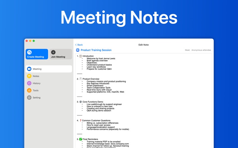 Meeting for Zoom App Screenshot