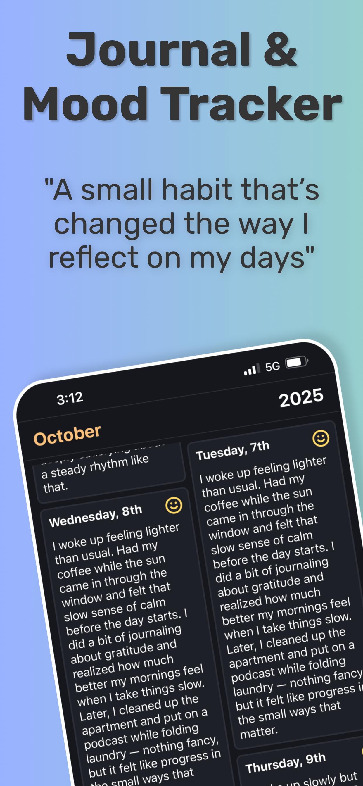 VibeCheck: daily mood journal