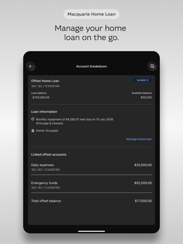 Macquarie Mobile Banking iPad screenshot 9
