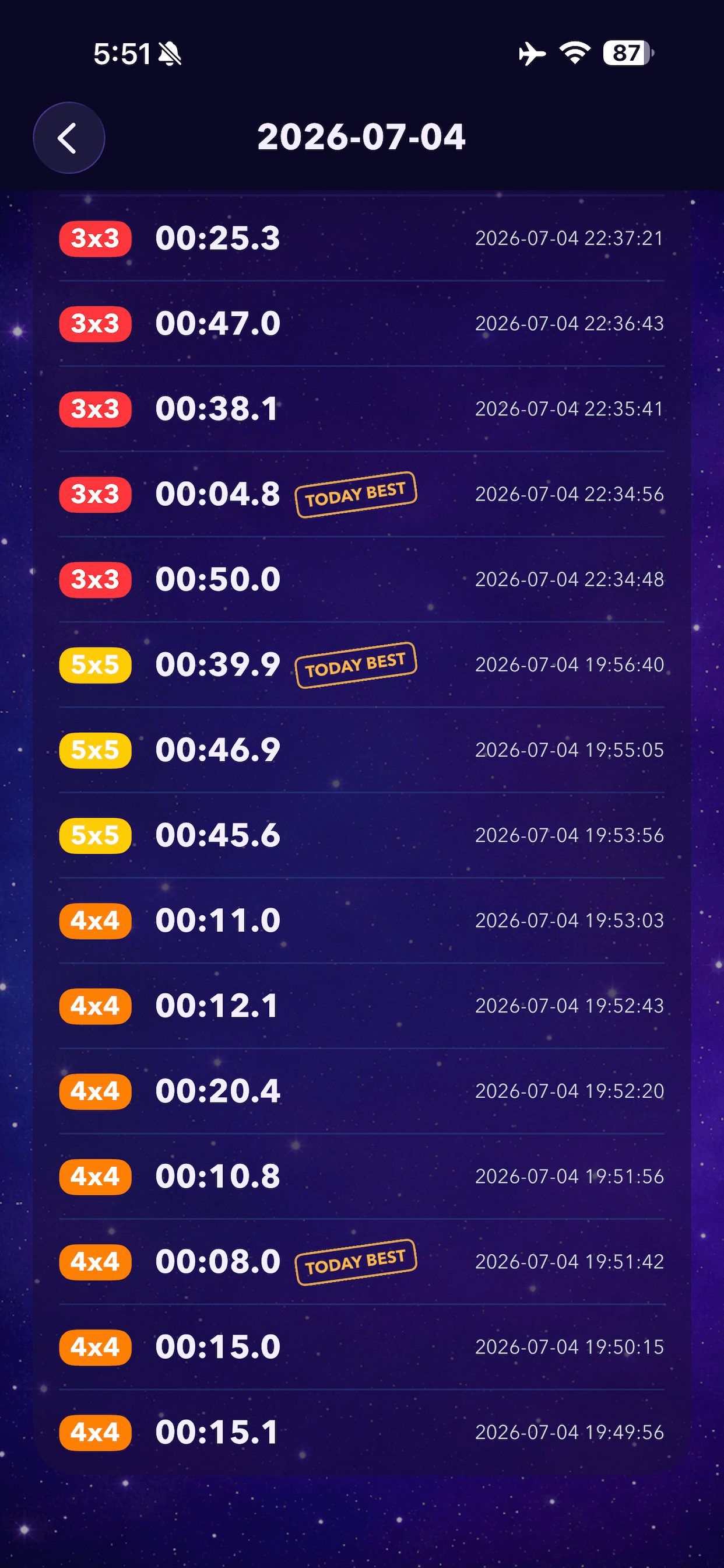 Schulte Grid - Brightest Star screenshot 3