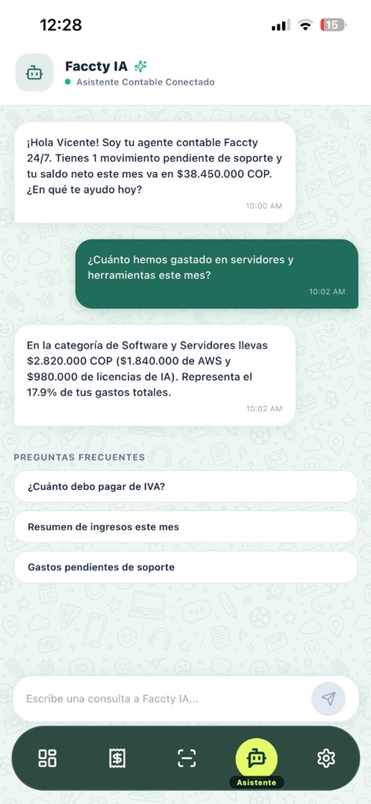 Screenshot 3 of Faccty App
