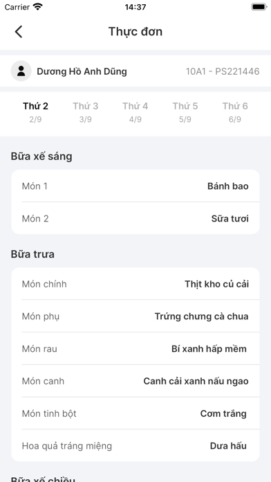 BMS - Phụ huynh Screenshot