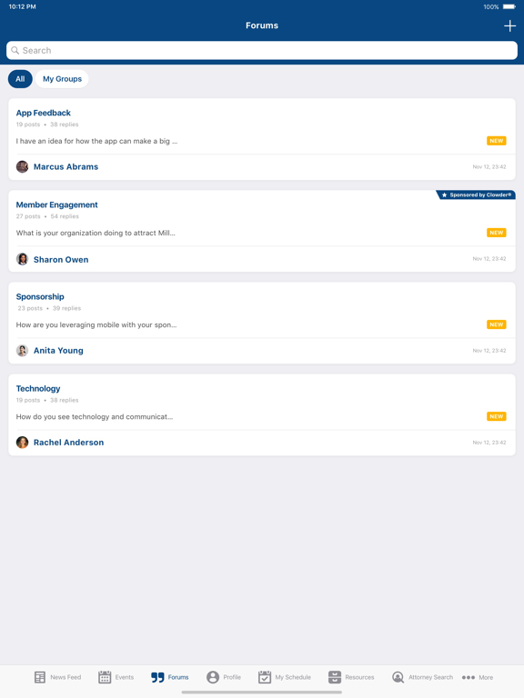 NFOP iPad screenshot