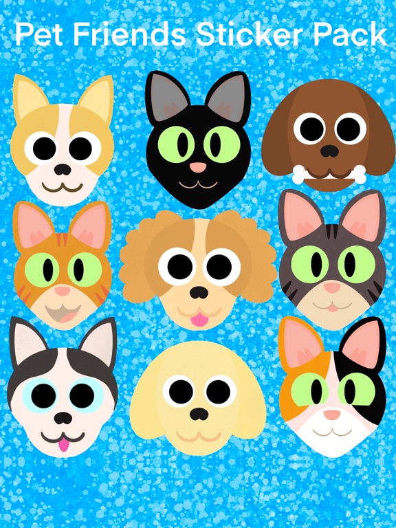 Pet Friends Sticker Pack iPad screenshot 1 - Stickers app