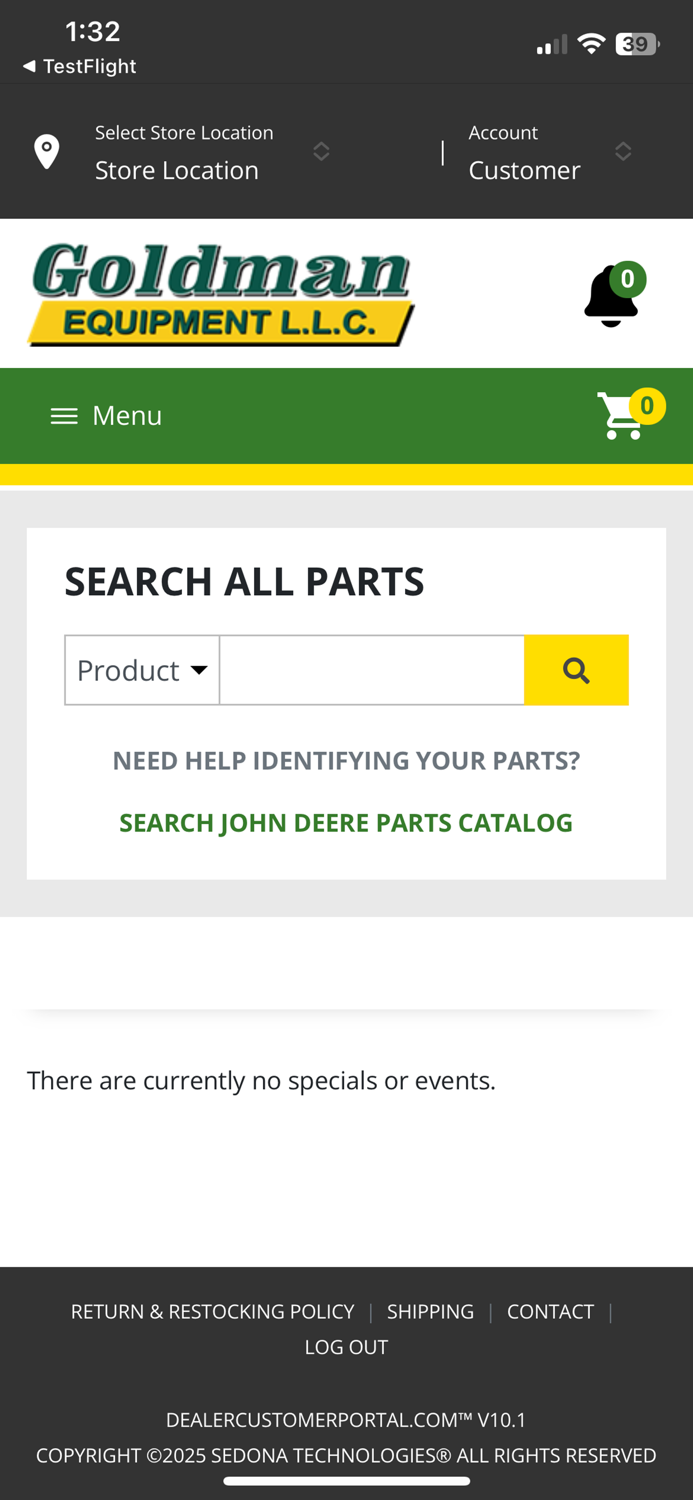 Goldman Customer Portal