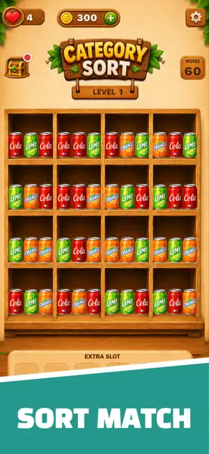 Category Sort: Cozy Shelf screenshot 1