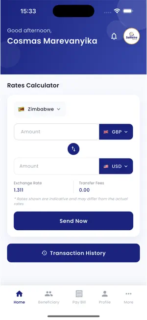 Sahwira Money Transfer screenshot 2