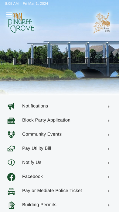 My Pingree Grove iPhone screenshot 1 - Utilities app