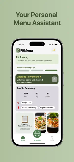 FitMenu: Scan Menu, Eat Safe screenshot 3