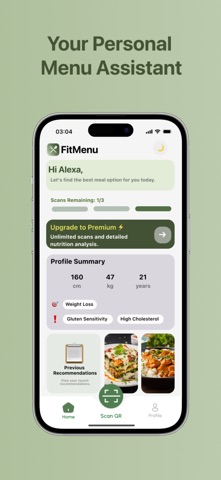 FitMenu: Scan Menu, Eat Safe Screenshot 3 of 6