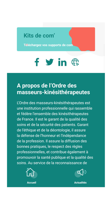 Mon appli Kiné Screenshot
