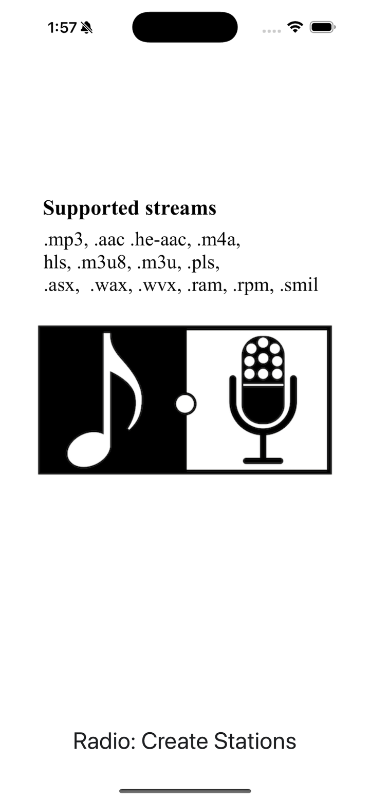 Radio: Create Stations screenshot 1