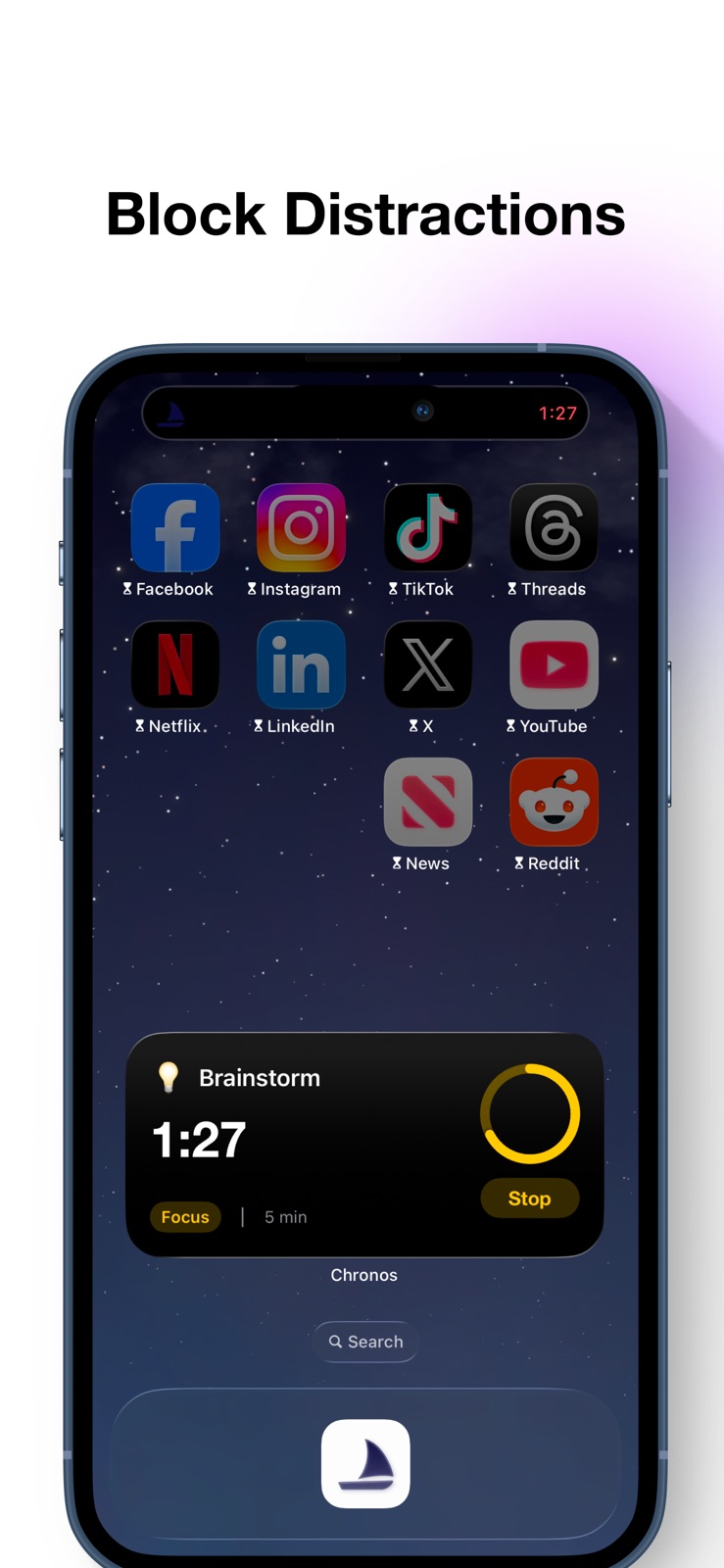 Chronos - Pomodoro Timer iphone screenshot 2