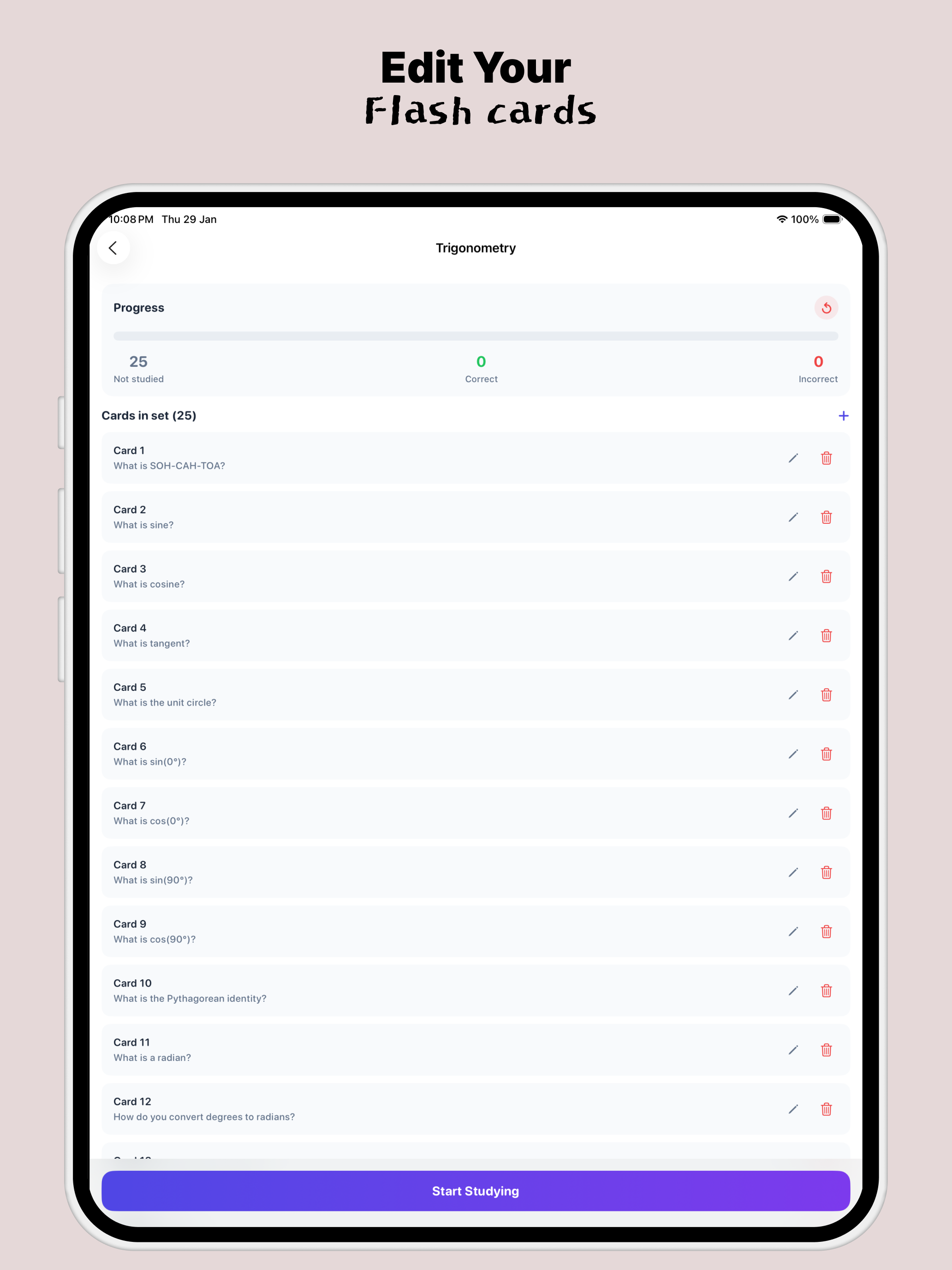 Studi: AI Flash Cards Learning screenshot 12