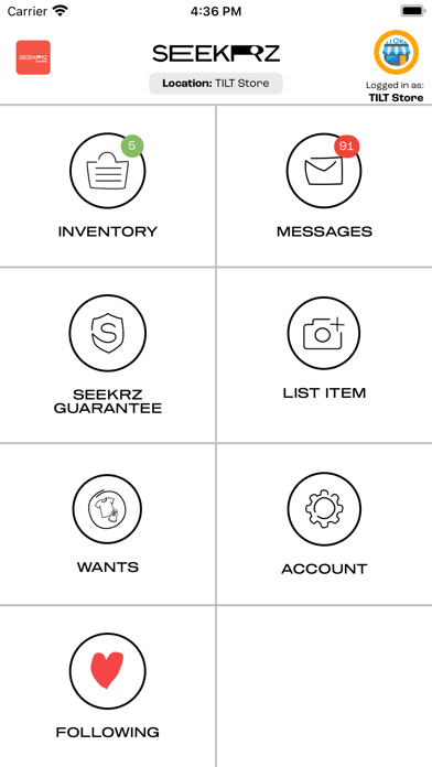 Seekrz Stores Screenshot
