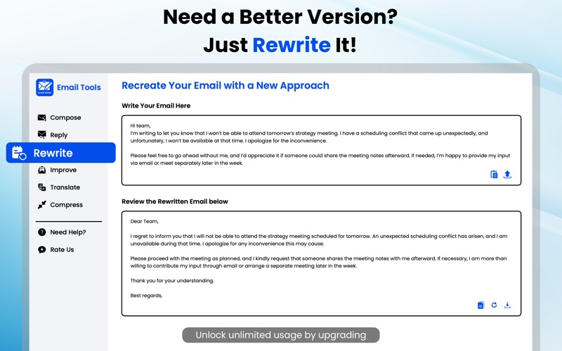 Email Writer • GenMail AI Screenshot