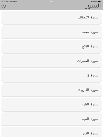 حفظ السدس الأخير من القرآن iPad screenshot