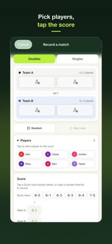 Tennis Stats: Score Sharing Screenshot 2 of 7