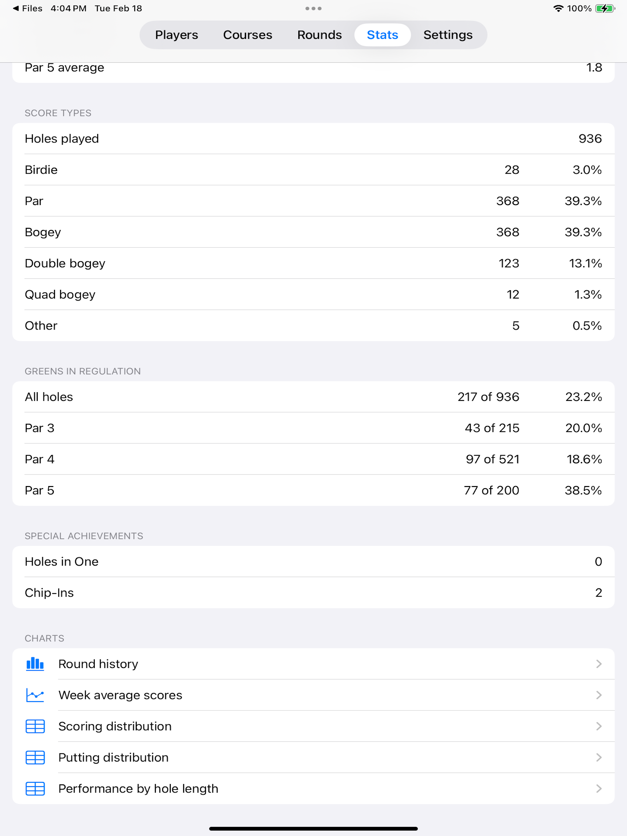 Golf Score Stats screenshot 11