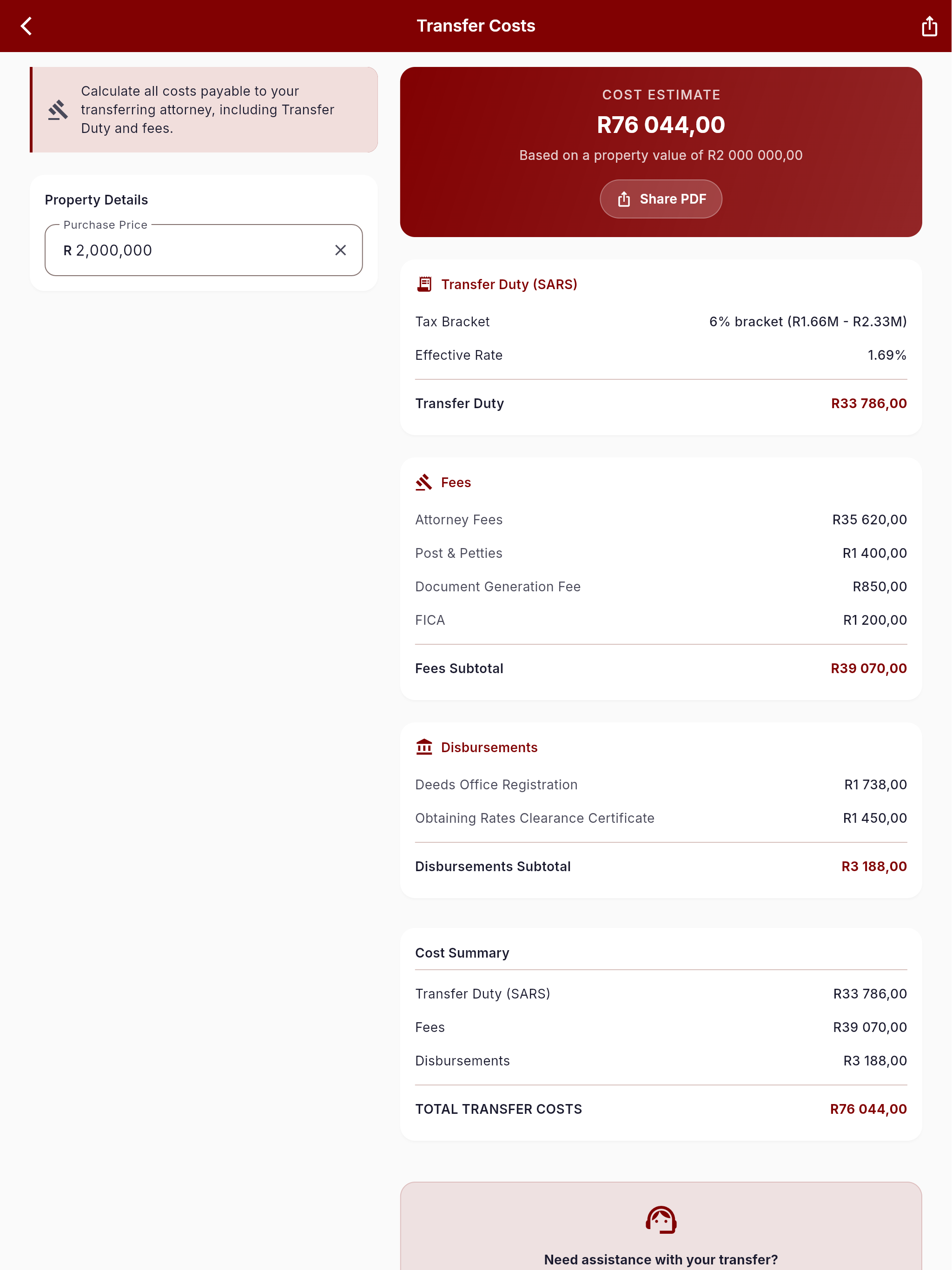 RM Attorneys Calculator screenshot 6
