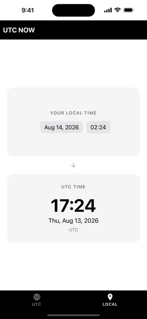 UTC NOW screenshot 2