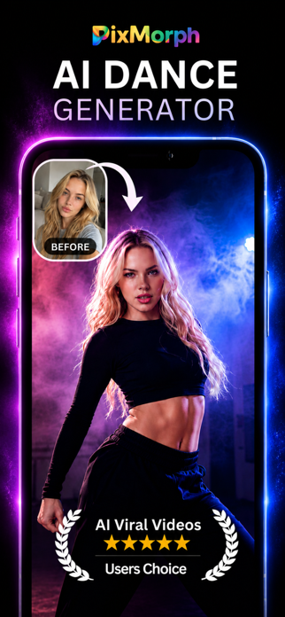 PixMorph: AI Dance Video Maker Screenshot 1 of 10