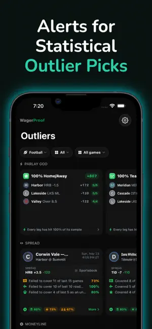 WagerProof: Sports Research AI screenshot 2